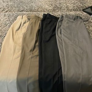 Lot of 4 pair of dress pants 38x29 pleated front